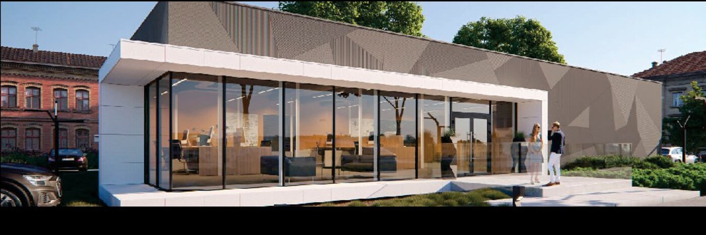 Фасадный проект с применением HPL панелей